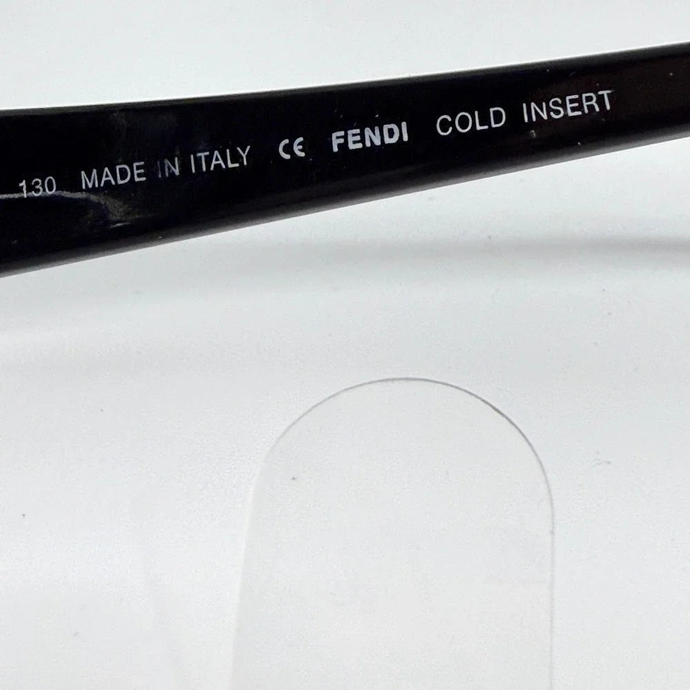 Fendi F893‎ 001 Black Eyeglasses Frames 51-14-130 Made in Italy Crystal Logo